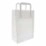 TORBA PAPIEROWA BIAŁA Z UCHEM PŁASKIM 22X11X31