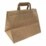 TORBA PAPIEROWA SZARA Z UCHEM PŁASKIM 32X22X25 