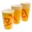 KUBKI PAPIEROWE 400ML A50 WHIZZ ORANGE