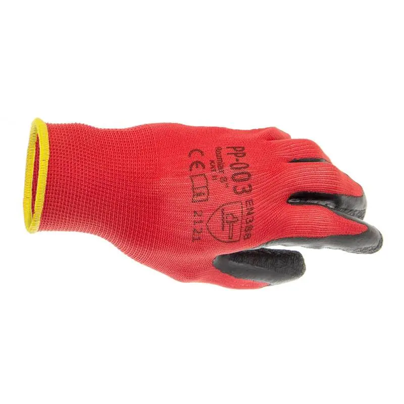 RĘKAWICE POLIESTR-LATEX  R8/12